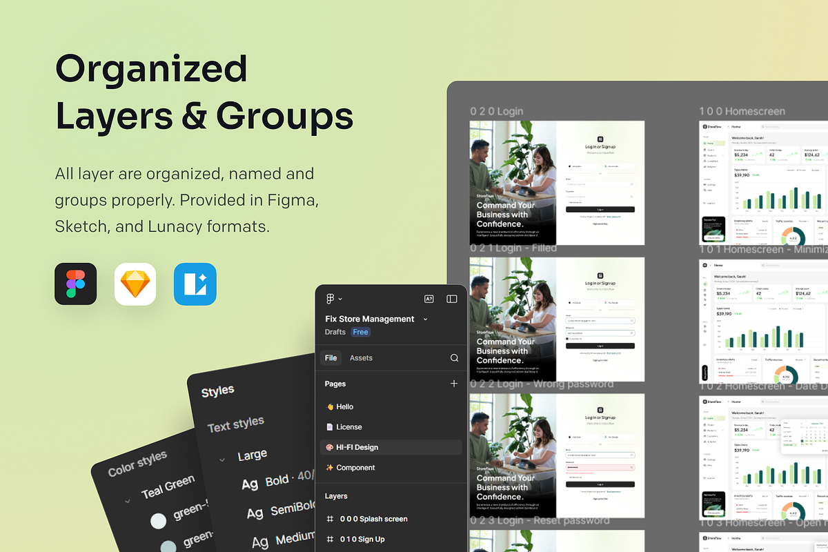 Storeflow - SAAS Store Management UI, a Landing Page Template by Agensip Design Agency (Photo 7 of 10)