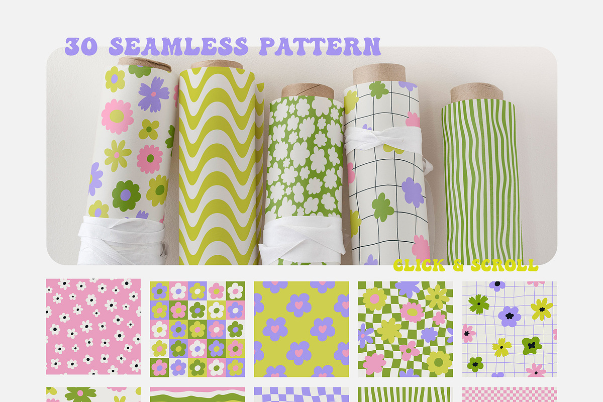 Groovy Spring, a Background Graphic by Bosotochka♥Art (Photo 4 of 12)