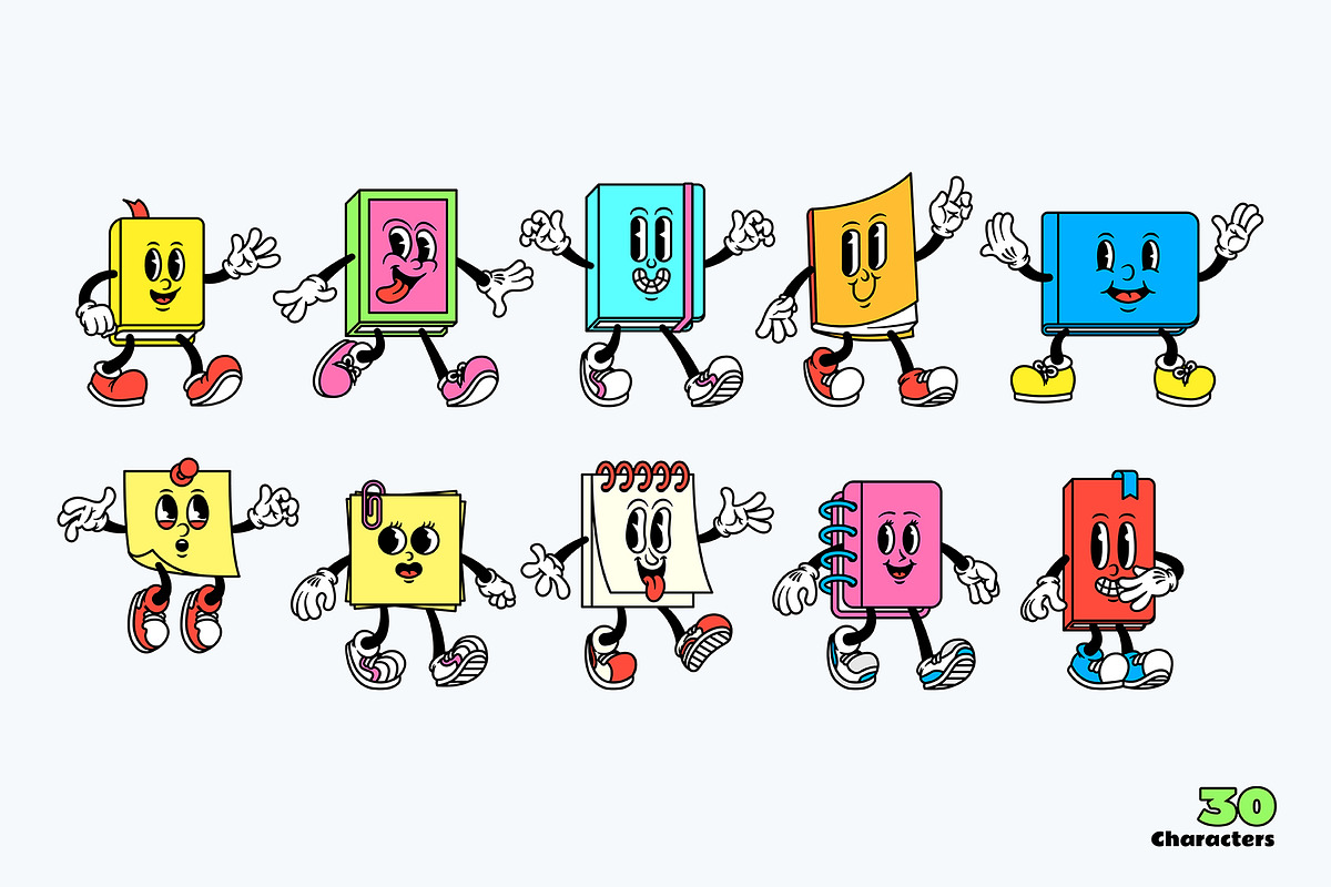 Cartoon Characters, The Bundle, an Illustration by The Isian (Photo 100 of 126)