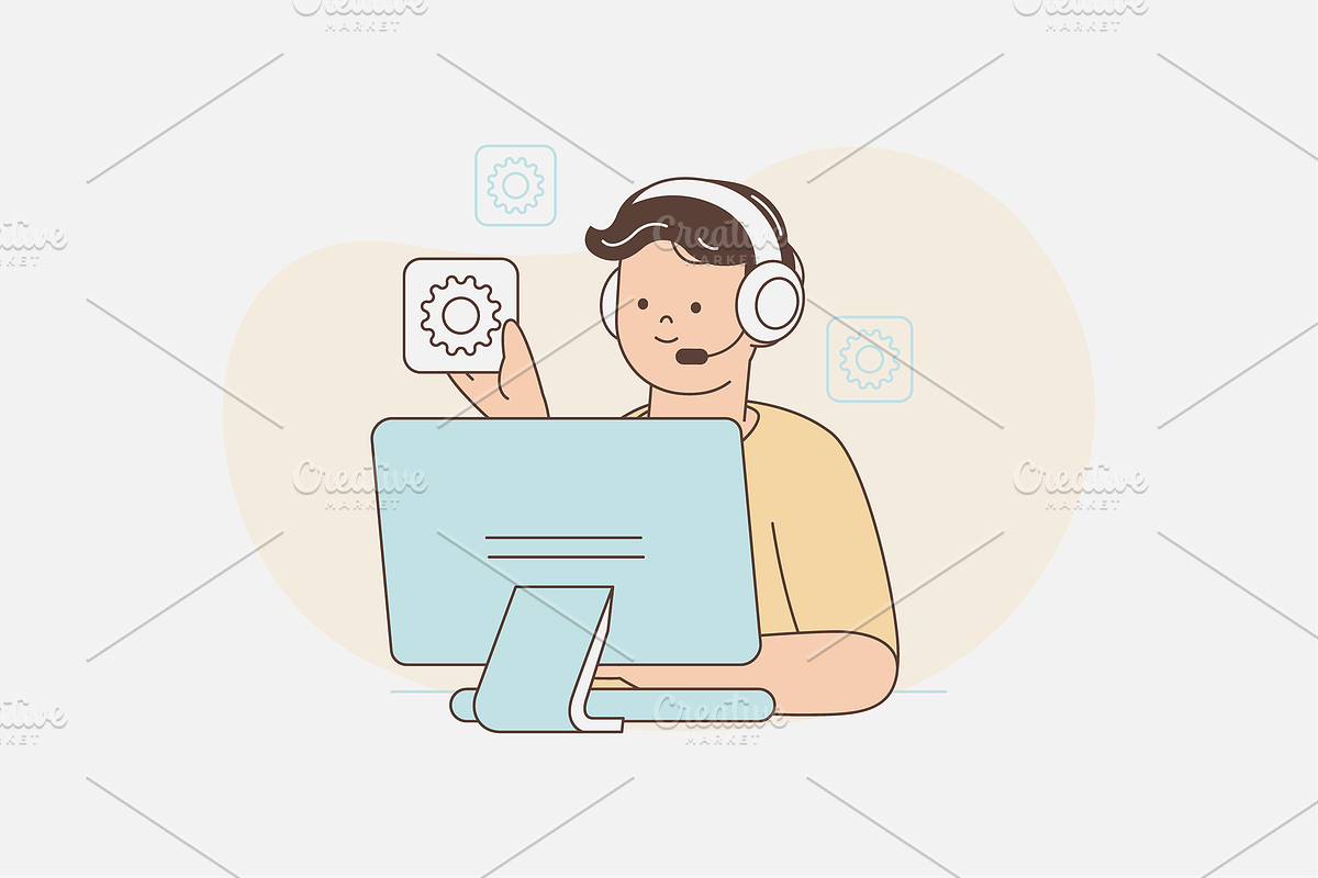 Customer Service Illustration, an Object Graphic by Jump Studio (Photo 8 of 12)