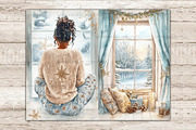 Cozy Winter Junk Journal Paper, a Person Illustration by GlamArtZhanna (Thumbnail 6 of 10)
