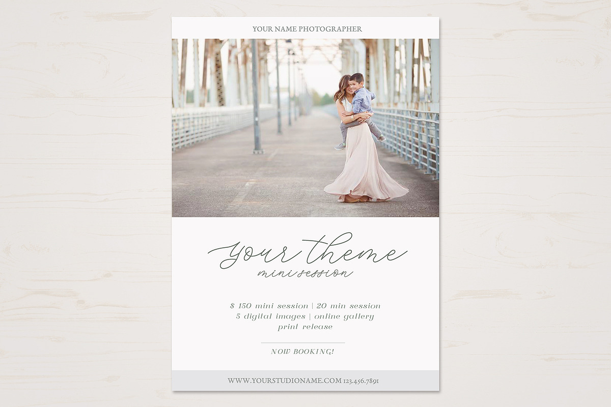 Mini Session Template, a Marketing Template by TheSeventhDesire