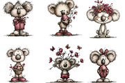 Whimsical Easter Koala Clipart, an Illustration by Designking (Thumbnail 4 of 7)