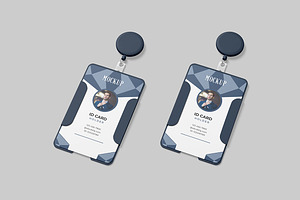 ID Card Badge Holder Mockup