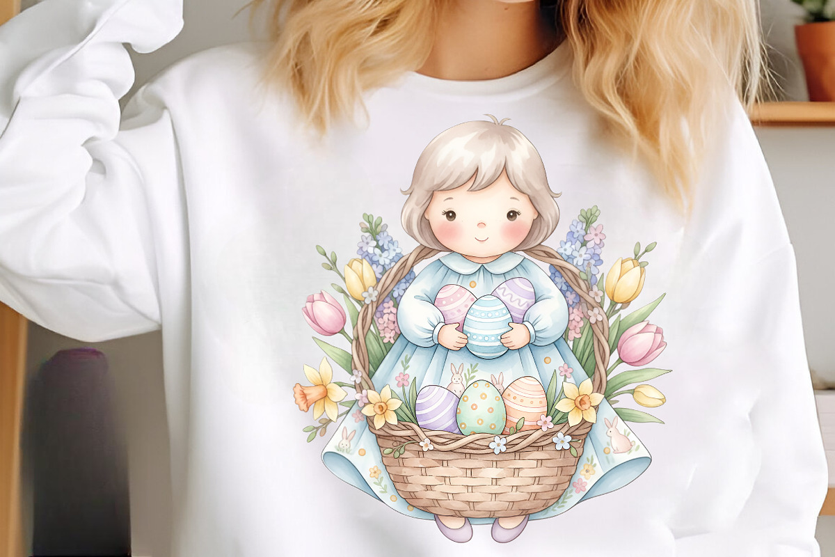 Easter Basket Clipart PNG Bundle, an Illustration by SinaCreation (Photo 7 of 11)