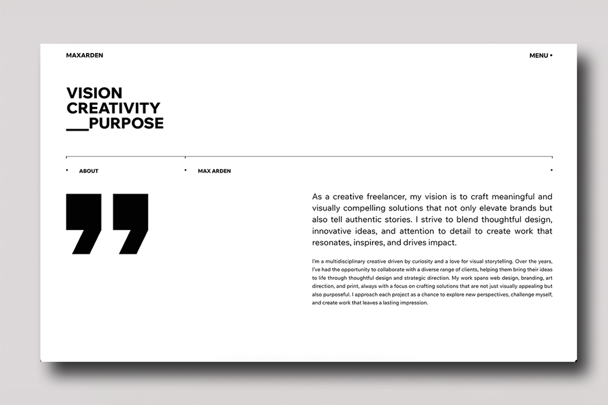 Portfolio Website Template, a Wix Template by pixlspace (Photo 6 of 12)