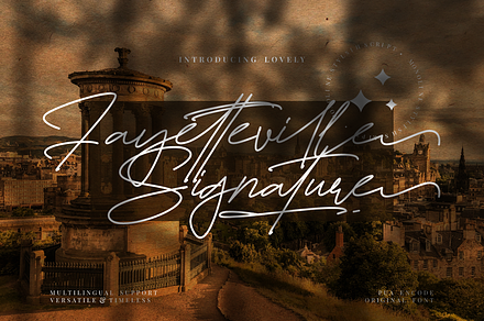 Fayetteville Signature Business Font