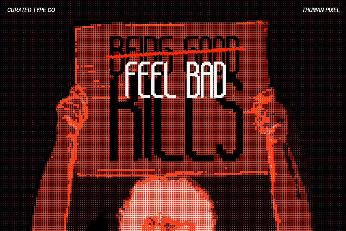 Thuman Pixel - 8Bit Tall Sans Font, a Sans Serif Font by CuratedType Studio (Photo 10 of 10)
