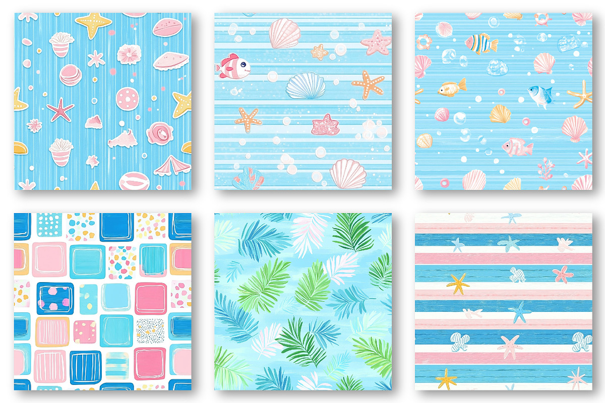 Summer Seamless Patterns, an Illustration by Dream Creation (Photo 6 of 8)