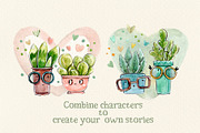 Cacti & Succulents set +8 patterns, a Decorative Illustration by Kristina Crocus (Thumbnail 4 of 5)