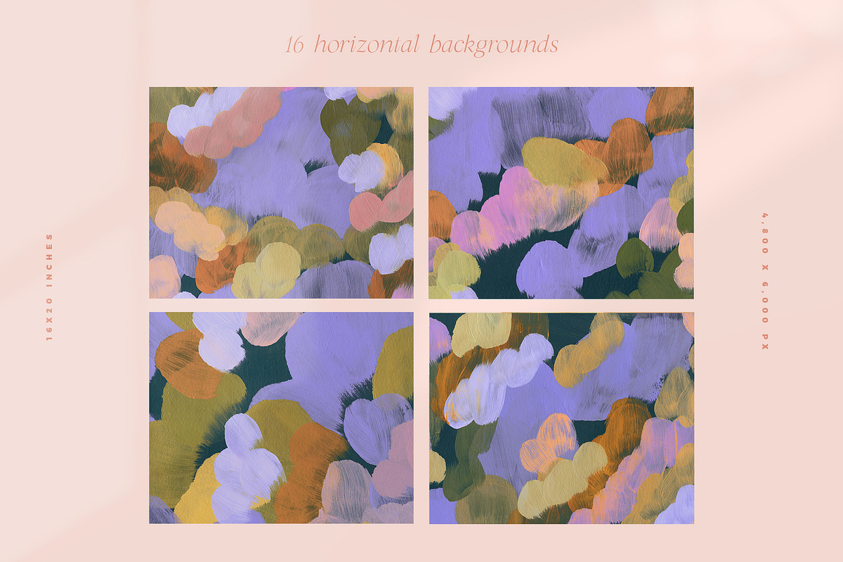 March Abstract Painted Backgrounds, a Texture Graphic by Basia Stryjecka (Photo 14 of 17)