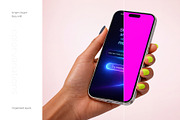 iPhone in Hand Mockup Set, an iPhone Mockup by Country4k (Thumbnail 3 of 5)