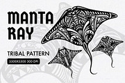 Tribal Pattern Manta Ray Sea Animal, an Animal Illustration by Membara Graphic (Thumbnail 1 of 5)