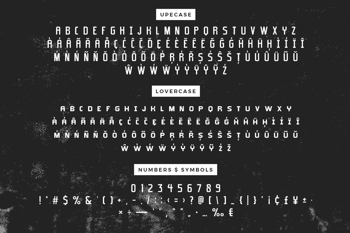 Typehead Industrial Stencil | Font preview 7