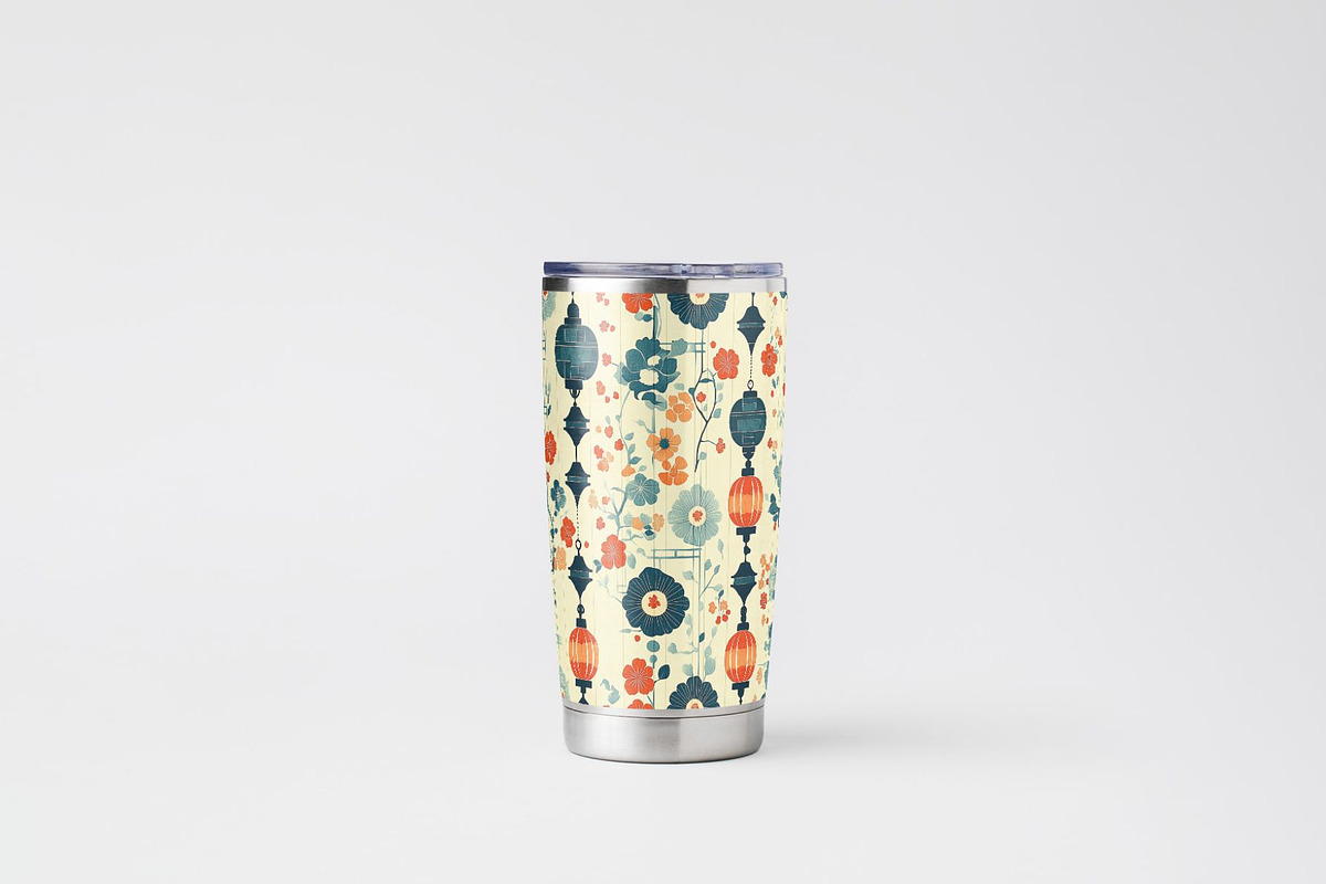 12 Midcentury Tokyo Seamless Pattern, a Pattern Graphic by Inknfolly (Photo 6 of 7)
