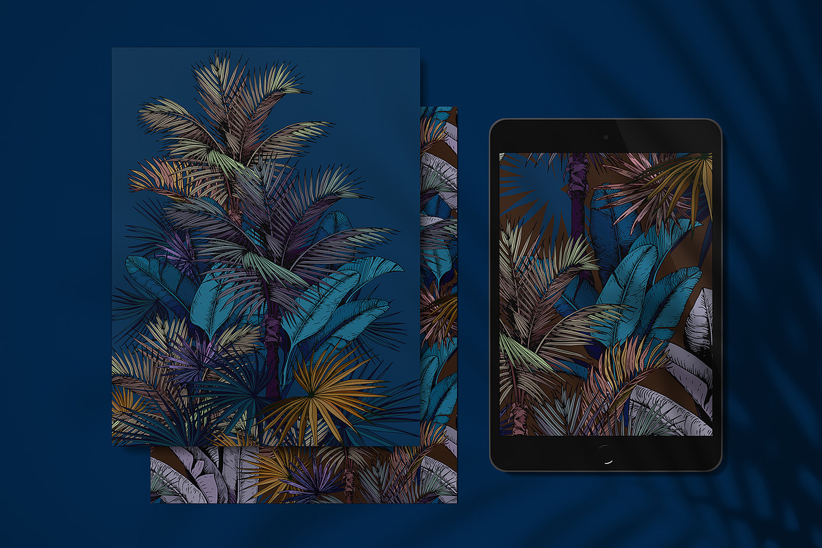 Tropical Foliage Art Prints, a Decorative Illustration by Jeanna Draw (Photo 9 of 10)