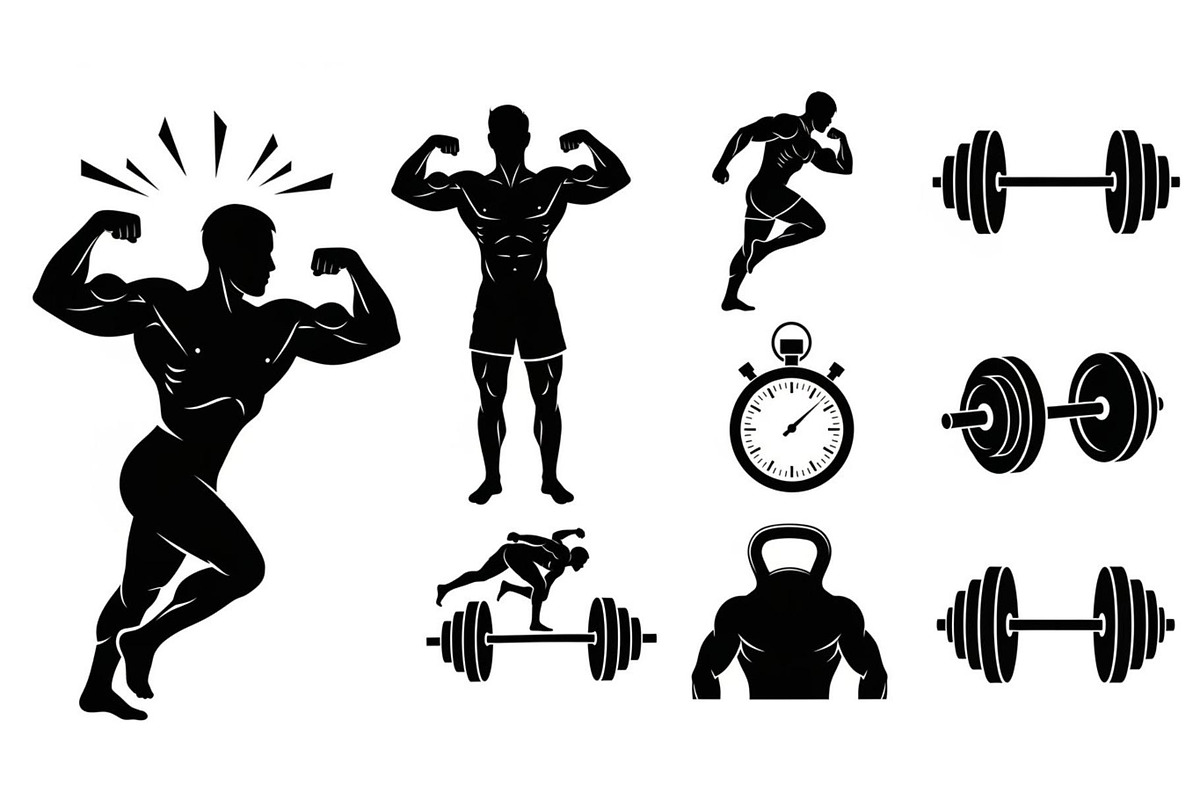 Ultimate Fitness Gym Vector Bundle, an Illustration by Creativeshirt (Photo 15 of 51)