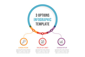 3 Options Infographic Template