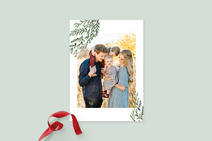 Christmas Photo Card Template -CD088