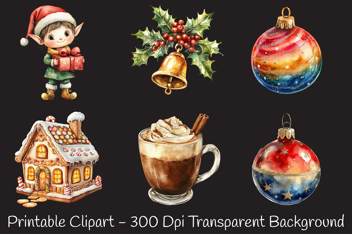 Merry Magic Whimsical Christmas PNG, an Illustration by RobertsArt (Photo 7 of 7)