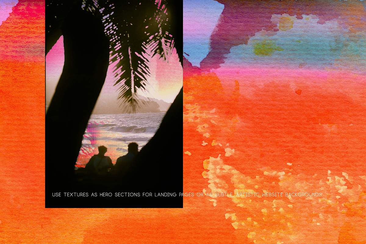 Grainy Sunset Abstract Backgrounds, a Background Graphic by Elena Pimonova (Photo 6 of 8)