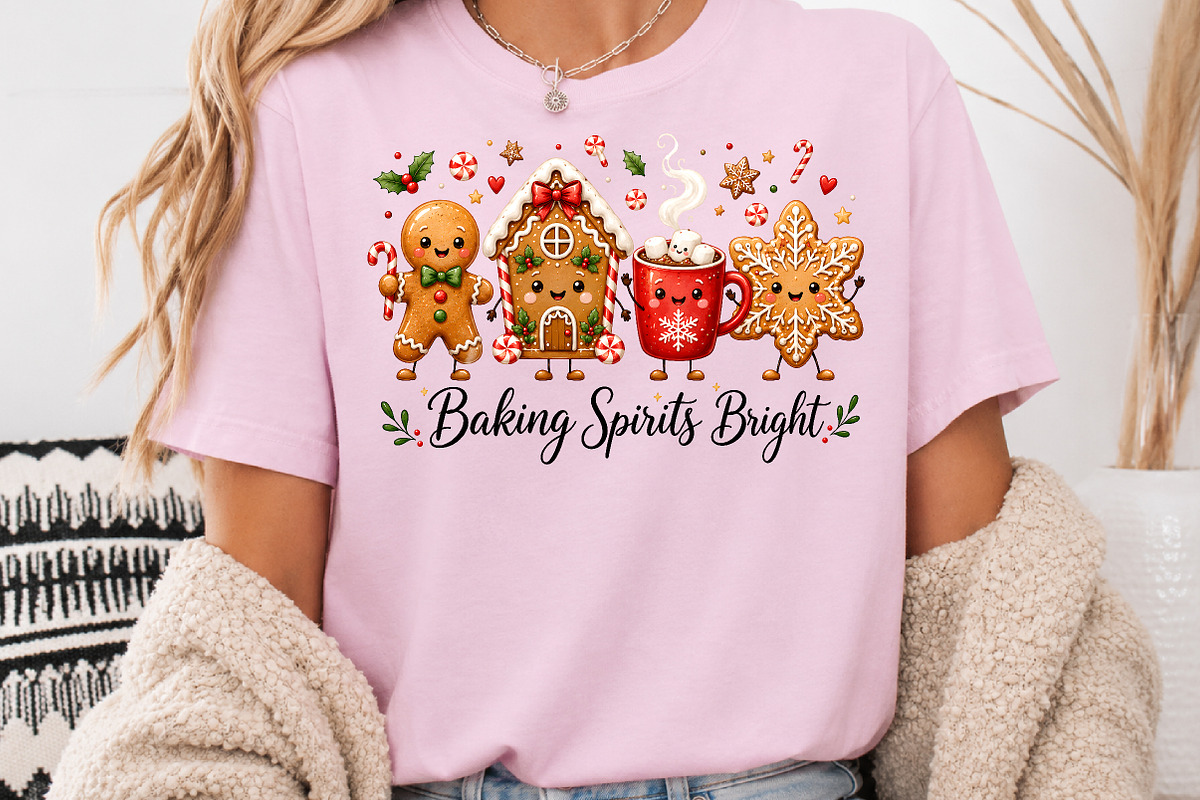 Baking Spirits Bright Christmas PNG, a Seasonal Illustration by Rose Art (Photo 3 of 4)