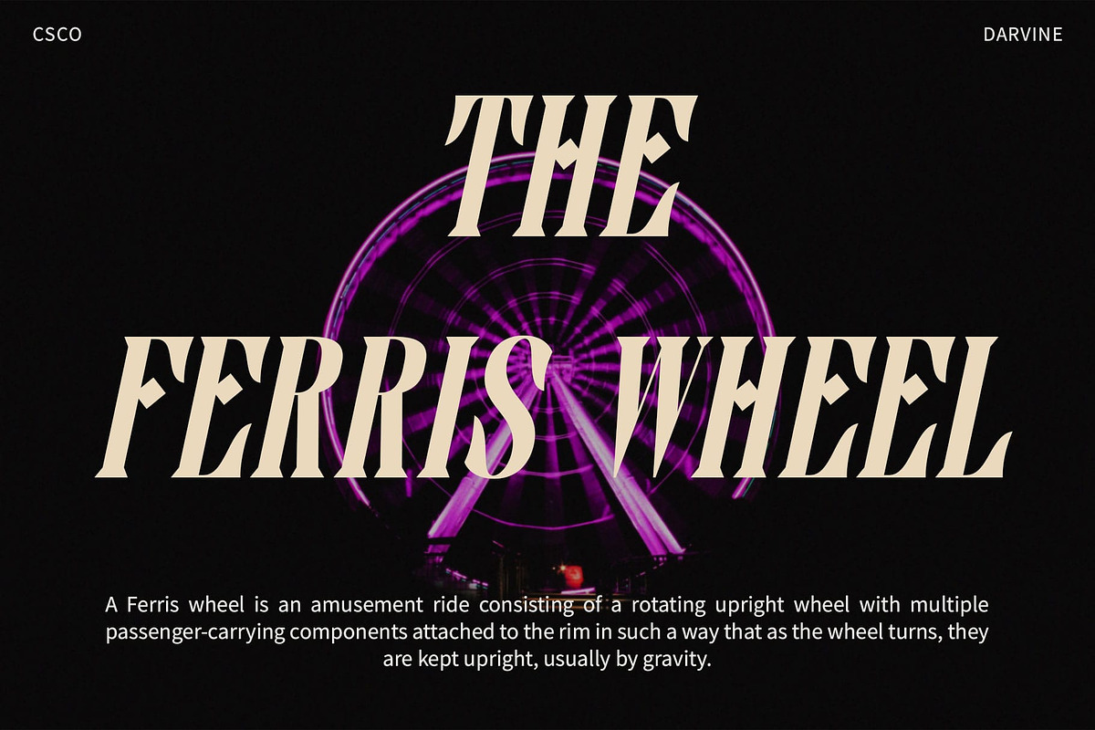 Darvine – Serif Font, a Serif Font by Craft Supply Co. (Photo 8 of 8)