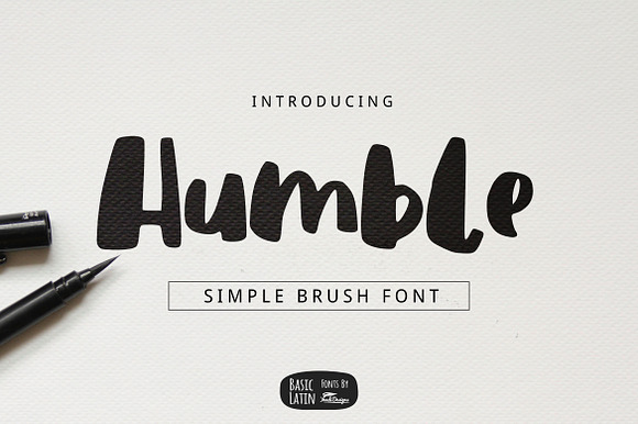 Humble Brush Font preview 6