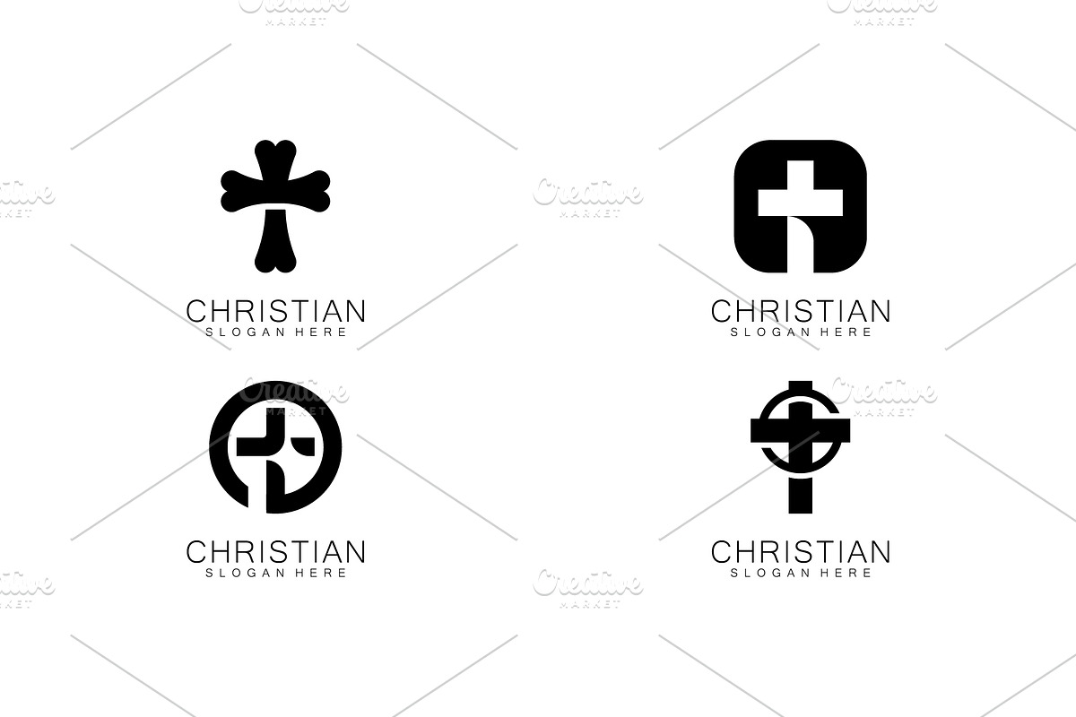 Christian Church logo creative Cross, a Graphic by T.Vooka (Photo 3 of 3)
