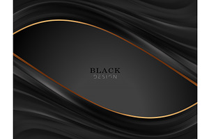 Smooth Elegant Black Satin Texture