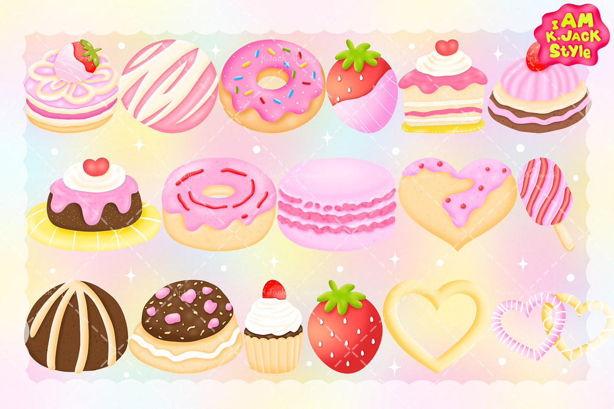 Lovely Hearts & Gifts PNG Pack, a Seasonal Illustration by K.JackArtwork (Photo 4 of 9)