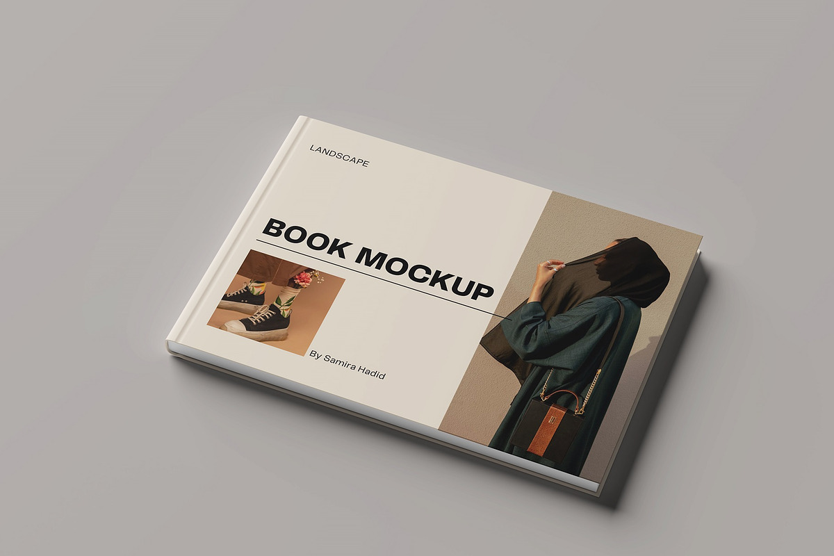 Landscape Book Mockup, a Books & Magazine Mockup by Tokobeta (Photo 4 of 11)