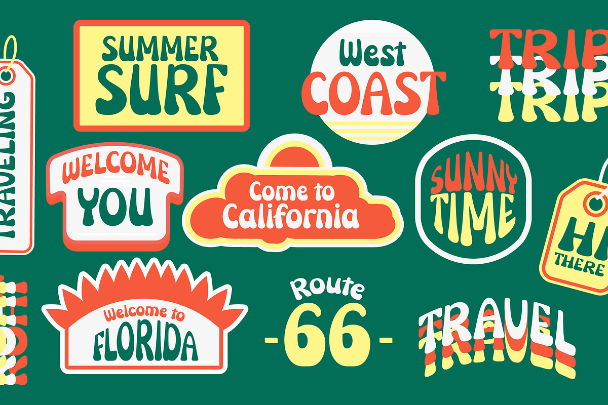 Nostalgic Nineties Retro Typeface, a Script Font by Jaruka (Photo 8 of 10)