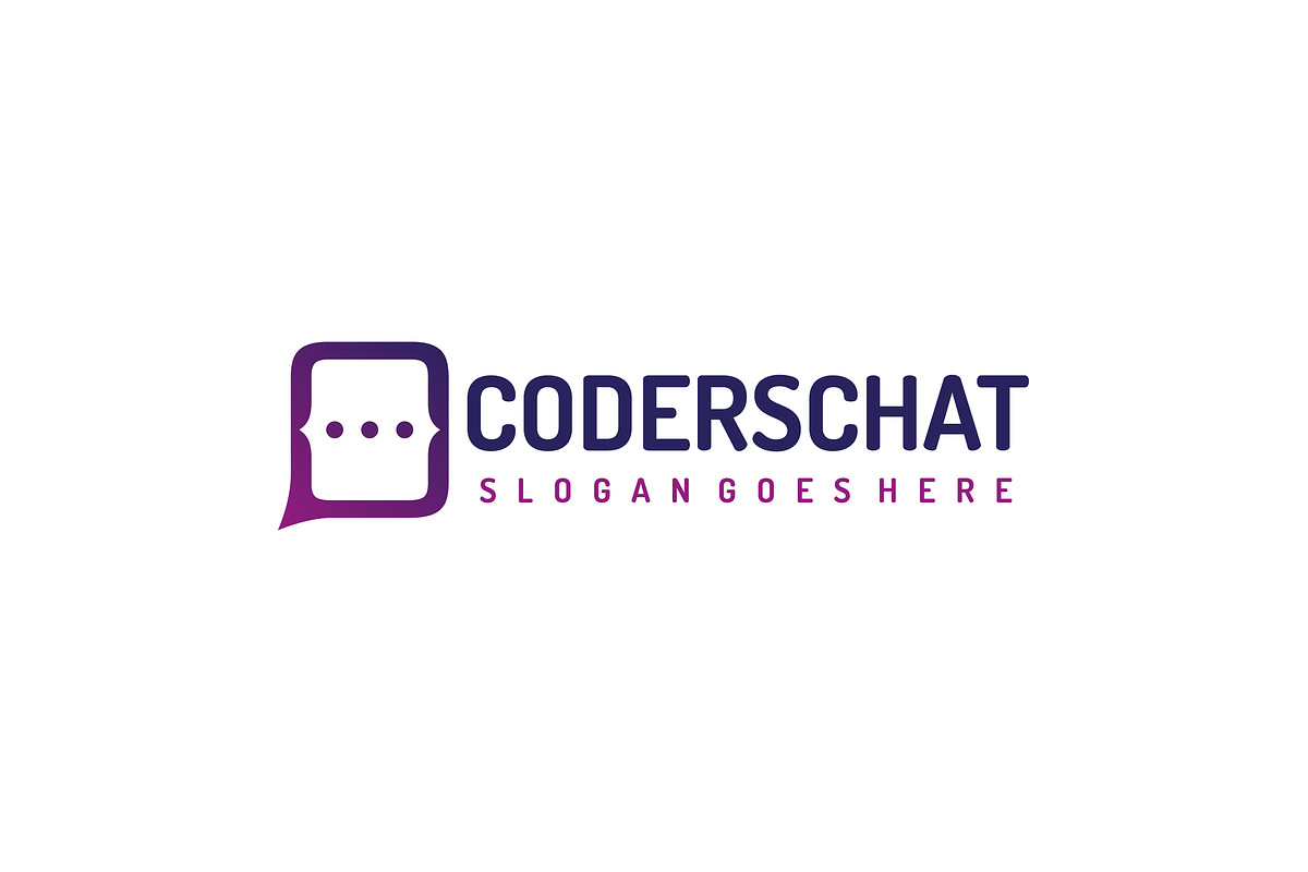 Code Chat Logo, a Branding & Logo Template by 3ab2ou