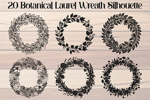 Botanical Laurel Wreath Silhouette, an Object Graphic by Creativeshirt
