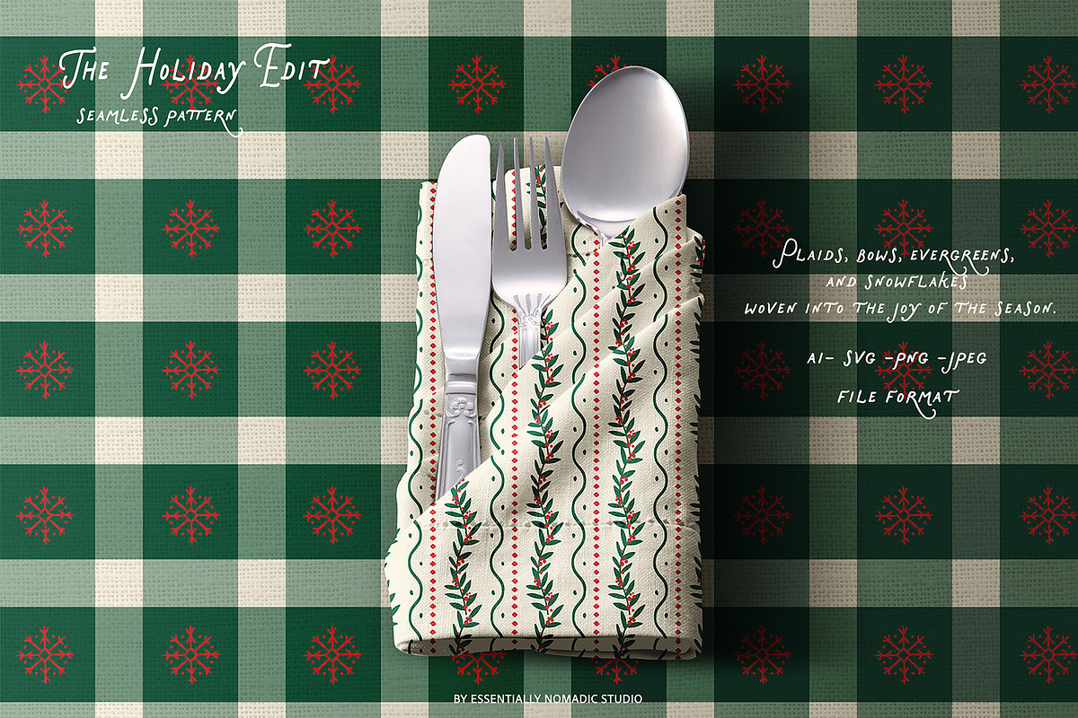 Christmas Seamless Patterns, a Pattern Graphic by Essentially Nomadic (Photo 9 of 9)