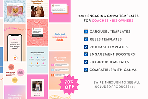 Coach Instagram Bundle For Canva