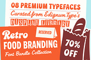 Retro Food Branding - Font Bundle, a Script Font by Edignwn Type (Thumbnail 1 of 12)