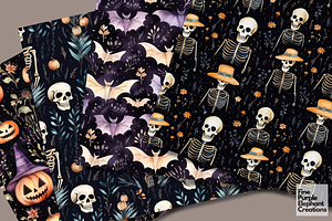 Boho Halloween Spooky Pattern