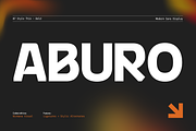 Aburo - Modern Logo Family Font, a Sans Serif Font by Nirmana Visual (Thumbnail 1 of 8)