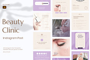Beauty Clinic & Skincare Instagram, a Social Media Template by Louds Studio (Thumbnail 1 of 5)