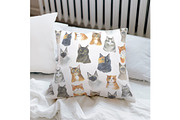 Watercolor Clipart. Cat Clipart png, an Object Graphic by KomtsyanTatyanaArt (Thumbnail 3 of 4)