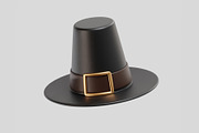 Pilgrim Hat, an Object 3D Model by fahad121 (Thumbnail 5 of 7)