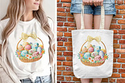Embroidery Easter Basket & Bow PNG, an Object Graphic by V Design Creator (Thumbnail 5 of 8)