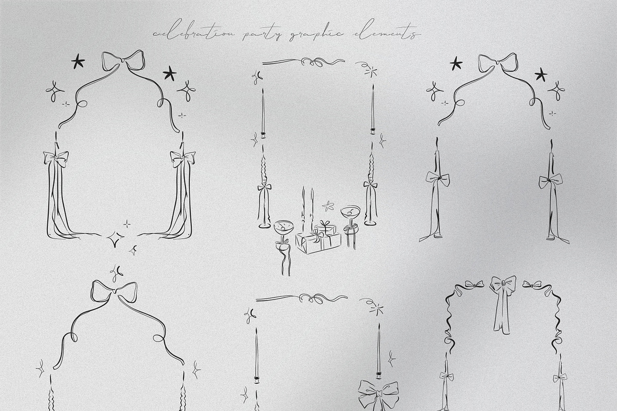 Celebration party graphic collection, an Object Graphic by Anastasy_helter (Photo 7 of 16)