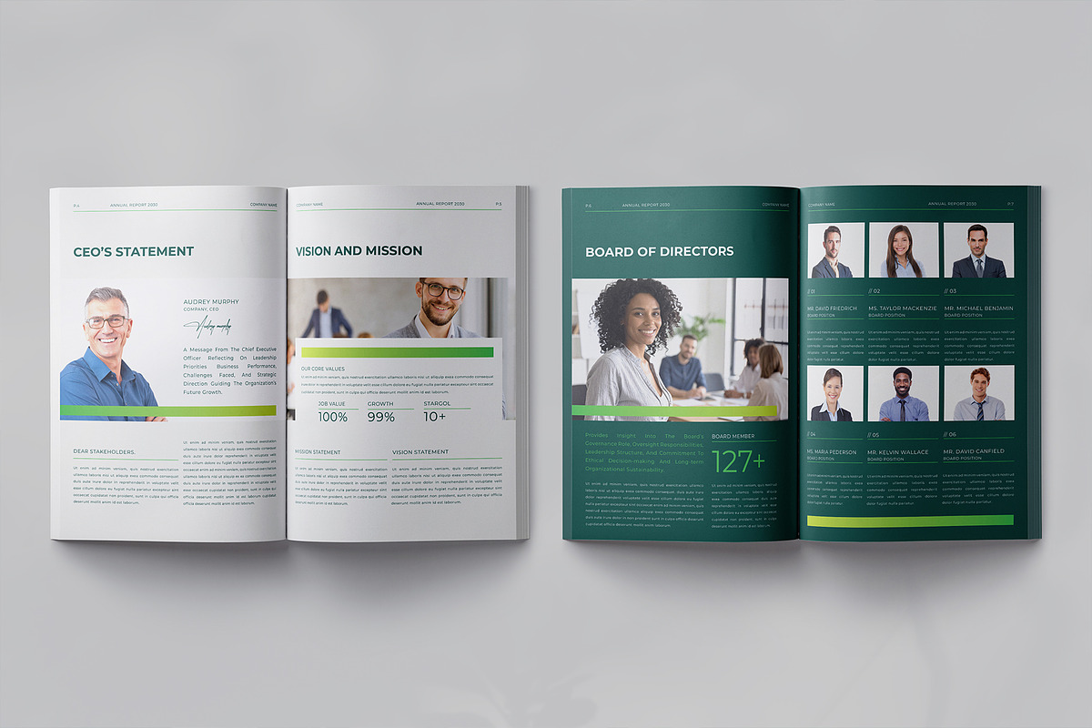 Corporate Annual Report Template, a Brochure Template by Designsoul14 (Photo 5 of 13)