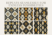 10 Hugh's Midcentury Marvel Patterns, a Pattern Graphic by Inknfolly (Thumbnail 2 of 6)