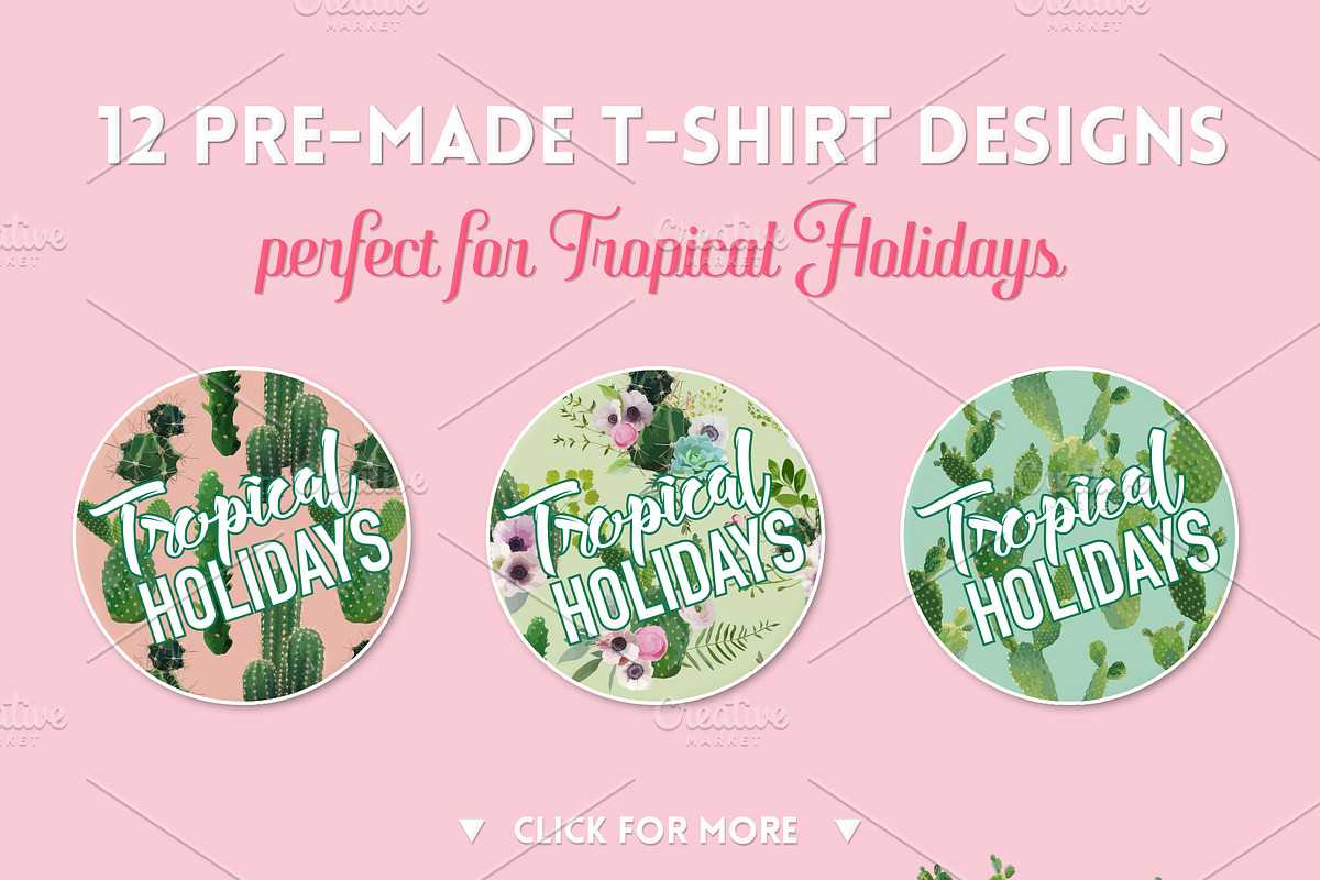 Cactus Floral Backgrounds, an Illustration by Anna Studio (Photo 7 of 7)