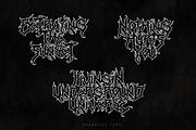 Heartless - Premium Death Metal, a Blackletter Font by Blackmetalfont (Thumbnail 5 of 8)