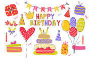 Happy Birthday Clipart, an Object Illustration by Le.nart (Thumbnail 2 of 2)